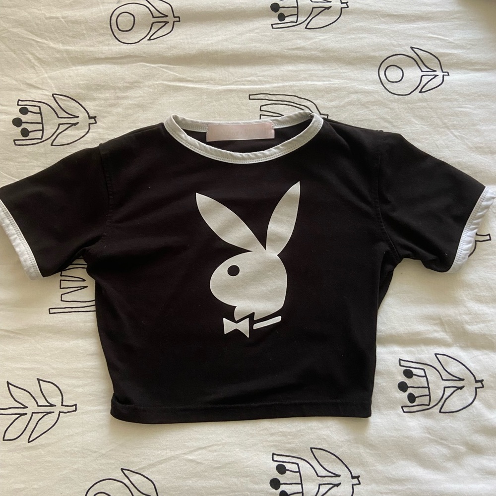 playboy y2k crop top, size xs/s